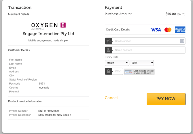 240613 Now Book It - Pay Now Screenshot