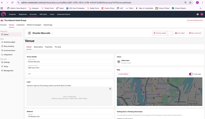 Admin portal